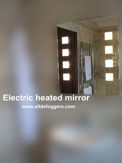 Electric heated mirror